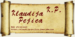 Klaudija Pejica vizit kartica